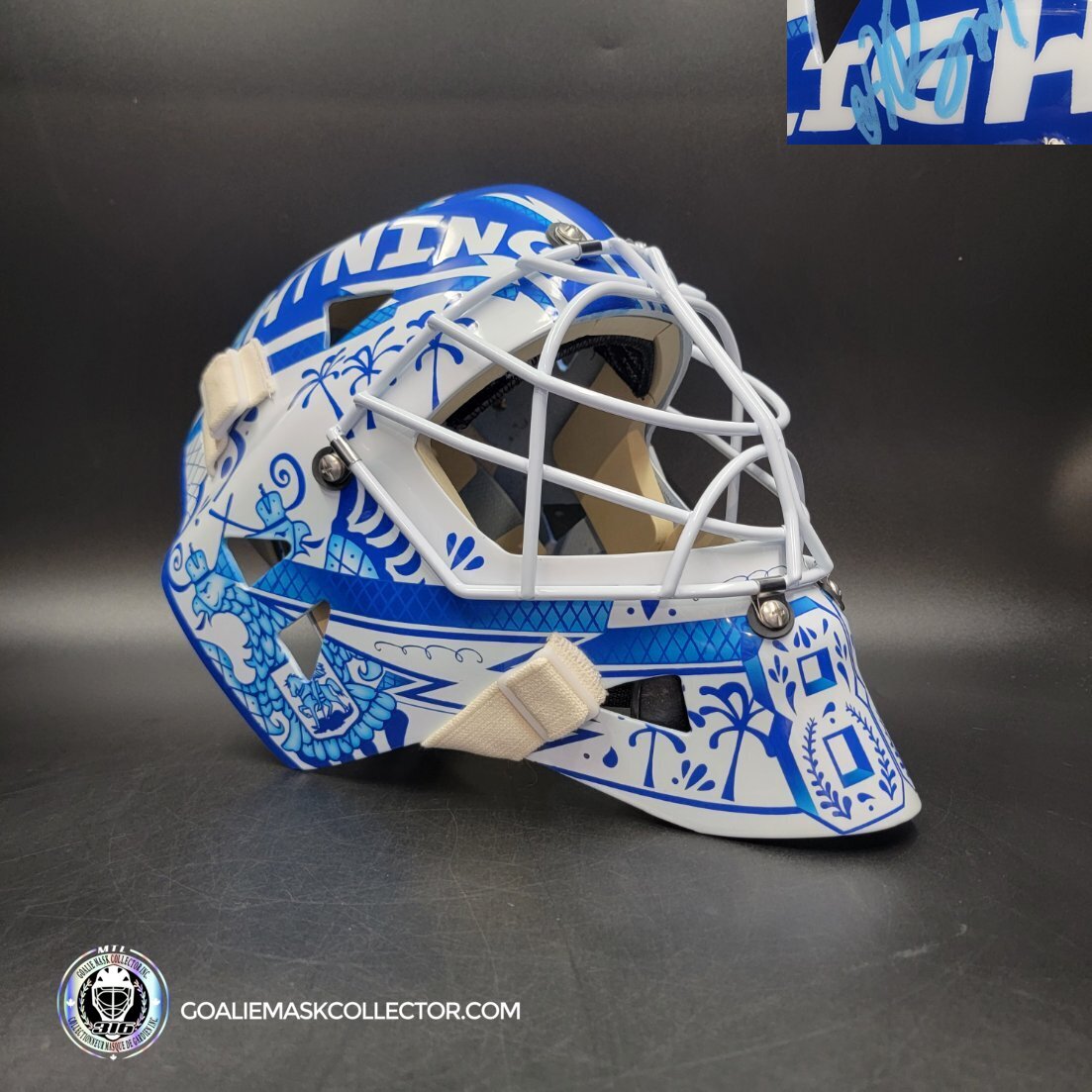 Andrei Vasilevskiy Signed Goalie Mask Tampa Bay 2025 V1 300th