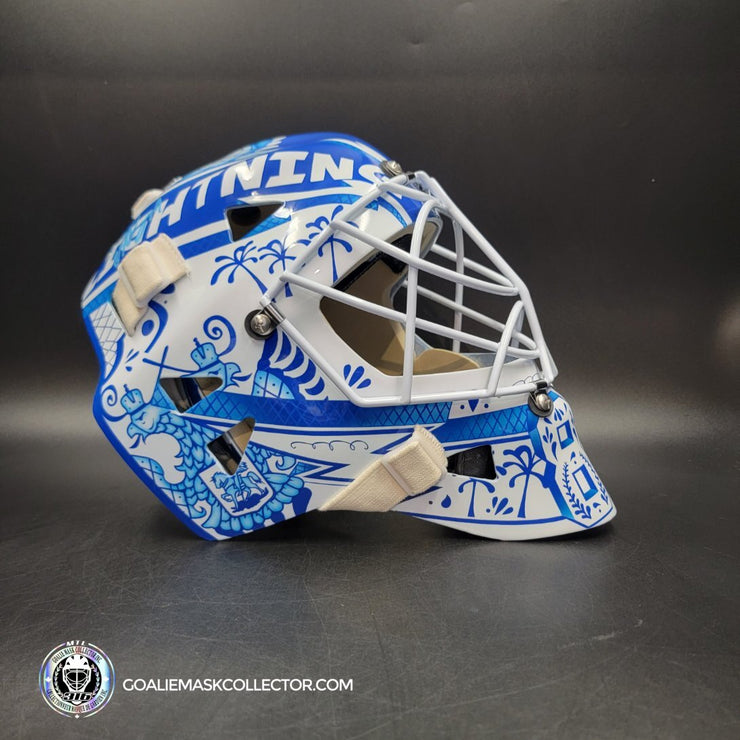 Andrei Vasilevskiy Signed Goalie Mask Tampa Bay 2025 V1 300th Victory Signature Edition Autographed