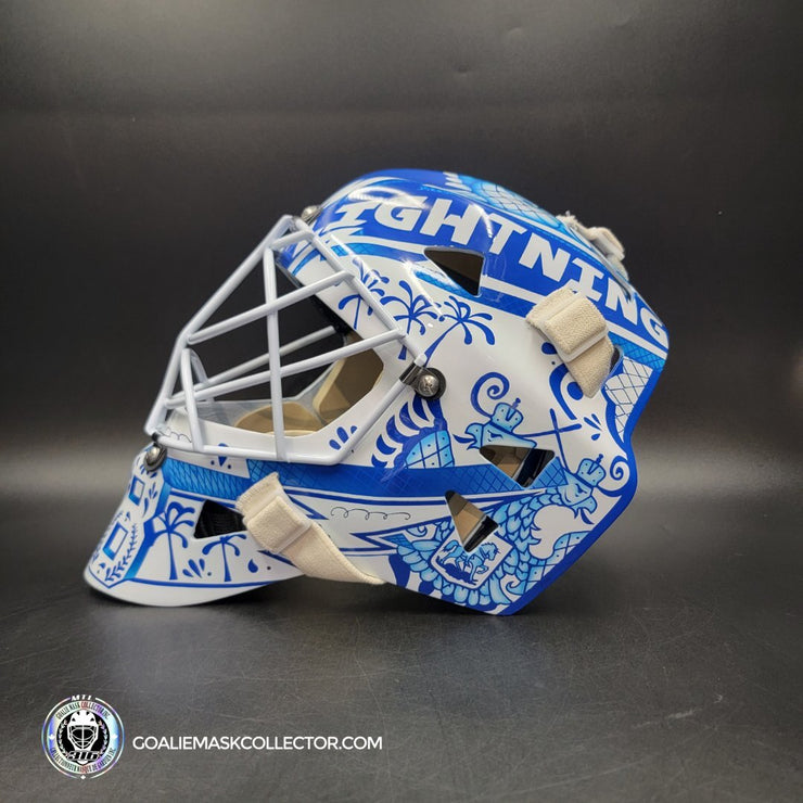 Andrei Vasilevskiy Signed Goalie Mask Tampa Bay 2025 V1 300th Victory Signature Edition Autographed