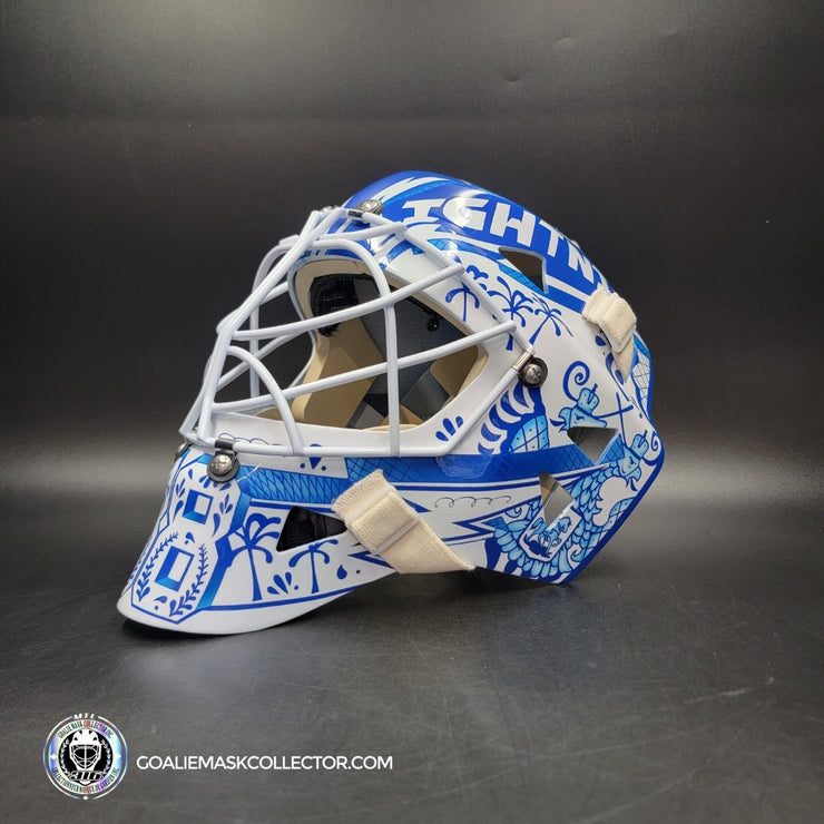 Andrei Vasilevskiy Signed Goalie Mask Tampa Bay 2025 V1 300th Victory Signature Edition Autographed