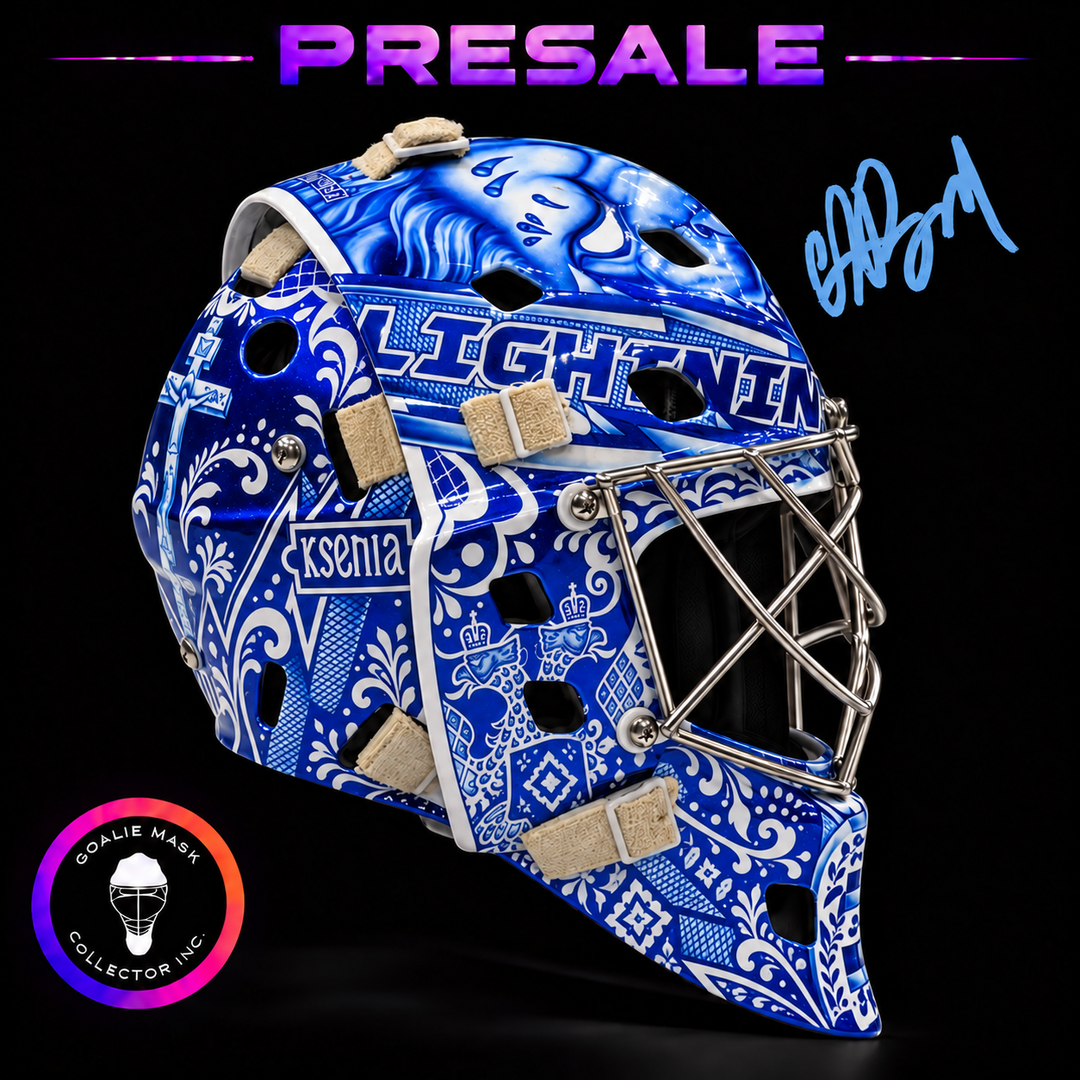 Andrei Vasilevskiy Signed Goalie Mask Tampa Bay 2027 V1 Signature Edition. Goalie Mask Collector.