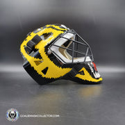 Andy Moog Goalie Mask Unsigned Boston "Mad Bear" V2 Black Grill Tribute