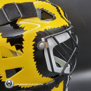 Andy Moog Goalie Mask Unsigned Boston "Mad Bear" V2 Black Grill Tribute