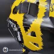 Andy Moog Goalie Mask Unsigned Boston "Mad Bear" V2 Black Grill Tribute