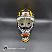 Andy Moog Goalie Mask Unsigned Boston "Mad Bear" V2 Black Grill Tribute