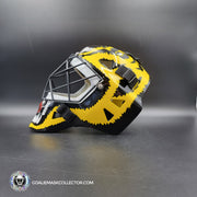 Andy Moog Goalie Mask Unsigned Boston "Mad Bear" V2 Black Grill Tribute