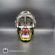 Andy Moog Goalie Mask Unsigned Boston "Mad Bear" V2 Black Grill Tribute