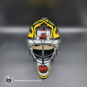 Andy Moog Goalie Mask Unsigned Boston "Mad Bear" V2 Black Grill Tribute