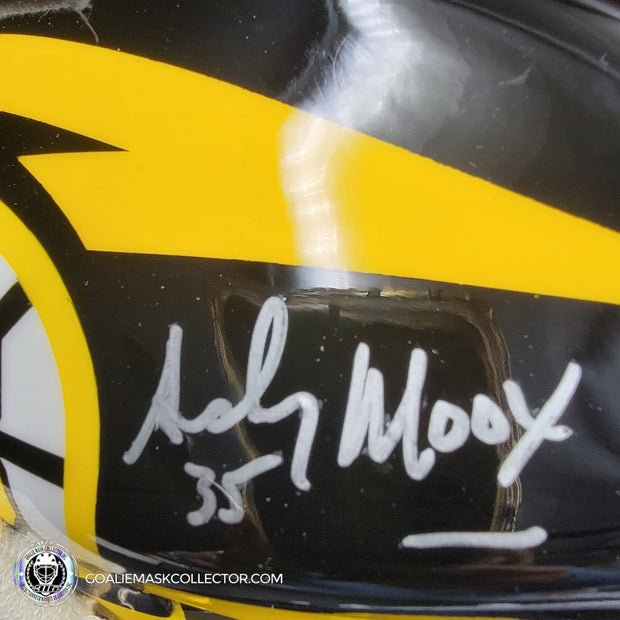 Andy Moog Signed Goalie Mask Boston V2 Signature Edition Autographed Tribute