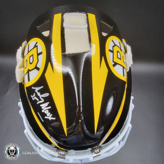 Andy Moog Signed Goalie Mask Boston V2 Signature Edition Autographed Tribute