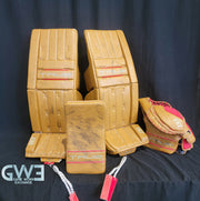 Ann-Renee Desbiens Game Used Goalie Pads 2023 Team Canada World Championship Silver Medal Winning Worn True Set Pads + Glove + Blocker Signed and Inscribed AS-03301