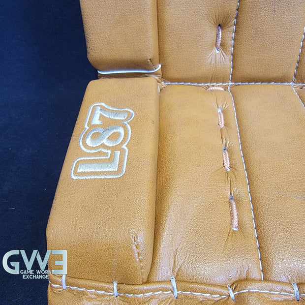 Ann-Renee Desbiens Game Used Goalie Pads 2023 Team Canada World Championship Silver Medal Winning Worn True Set Pads + Glove + Blocker Signed and Inscribed AS-03301