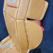 Ann-Renee Desbiens Game Used Goalie Pads 2023 Team Canada World Championship Silver Medal Winning Worn True Set Pads + Glove + Blocker Signed and Inscribed AS-03301