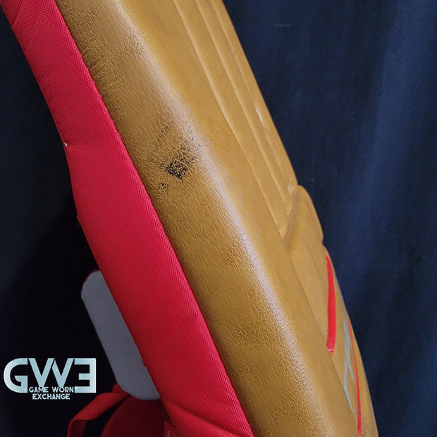 Ann-Renee Desbiens Game Used Goalie Pads 2023 Team Canada World Championship Silver Medal Winning Worn True Set Pads + Glove + Blocker Signed and Inscribed AS-03301