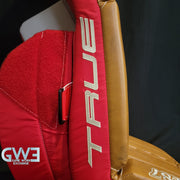 Ann-Renee Desbiens Game Used Goalie Pads 2023 Team Canada World Championship Silver Medal Winning Worn True Set Pads + Glove + Blocker Signed and Inscribed AS-03301