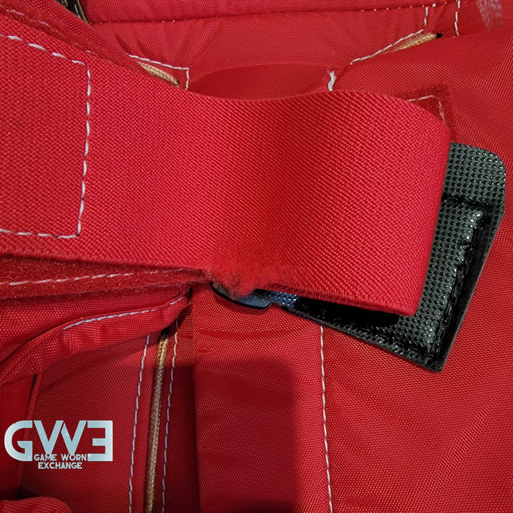 Ann-Renee Desbiens Game Used Goalie Pads 2023 Team Canada World Championship Silver Medal Winning Worn True Set Pads + Glove + Blocker Signed and Inscribed AS-03301