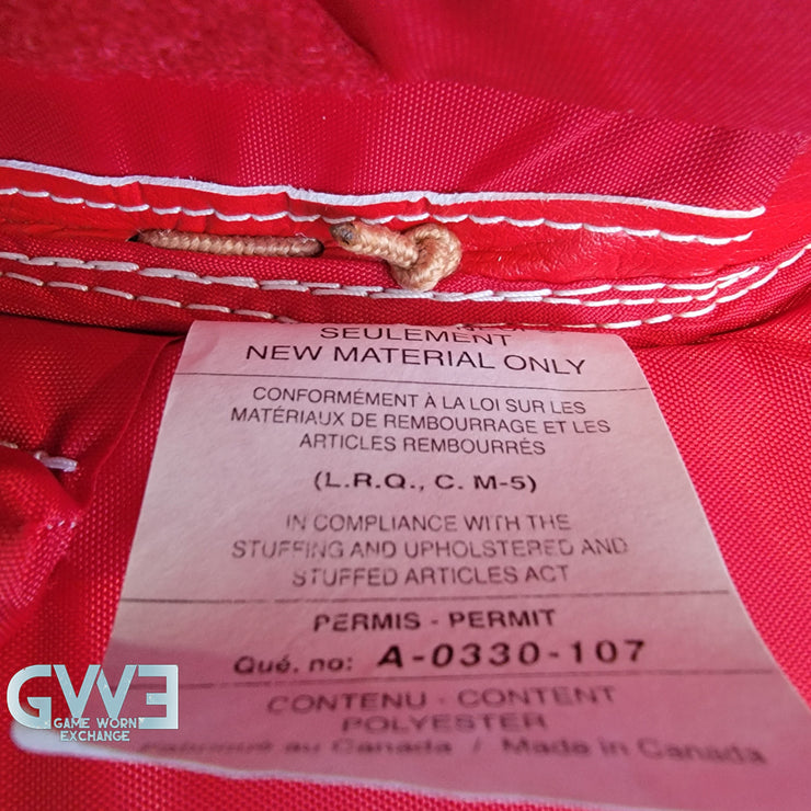Ann-Renee Desbiens Game Used Goalie Pads 2023 Team Canada World Championship Silver Medal Winning Worn True Set Pads + Glove + Blocker Signed and Inscribed AS-03301