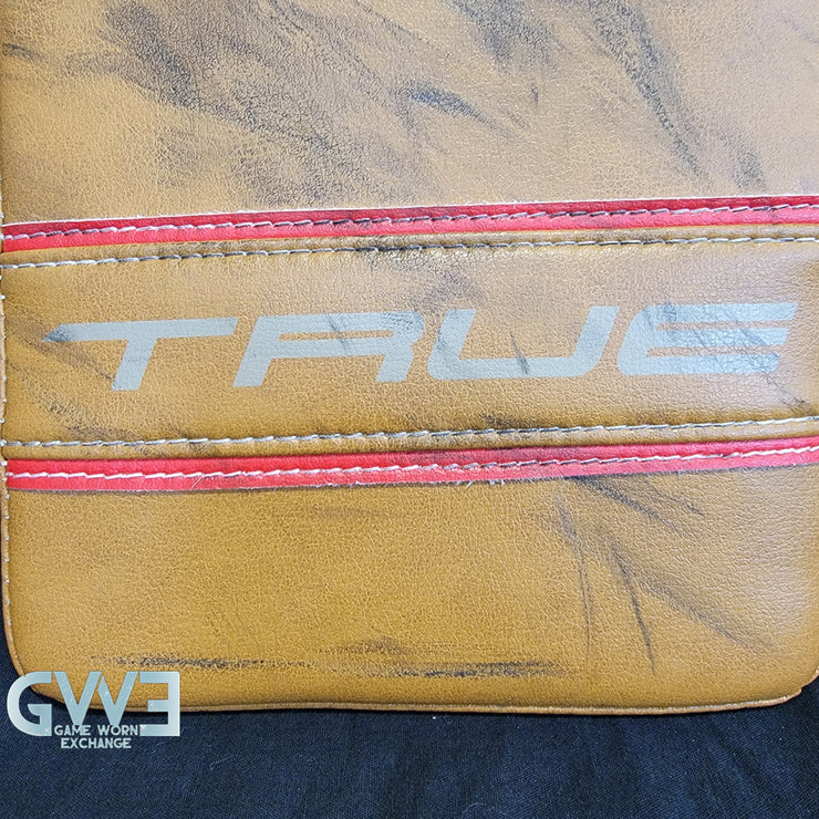 Ann-Renee Desbiens Game Used Goalie Pads 2023 Team Canada World Championship Silver Medal Winning Worn True Set Pads + Glove + Blocker Signed and Inscribed AS-03301