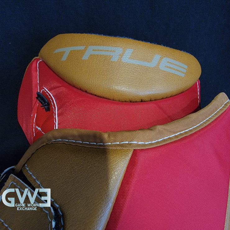 Ann-Renee Desbiens Game Used Goalie Pads 2023 Team Canada World Championship Silver Medal Winning Worn True Set Pads + Glove + Blocker Signed and Inscribed AS-03301