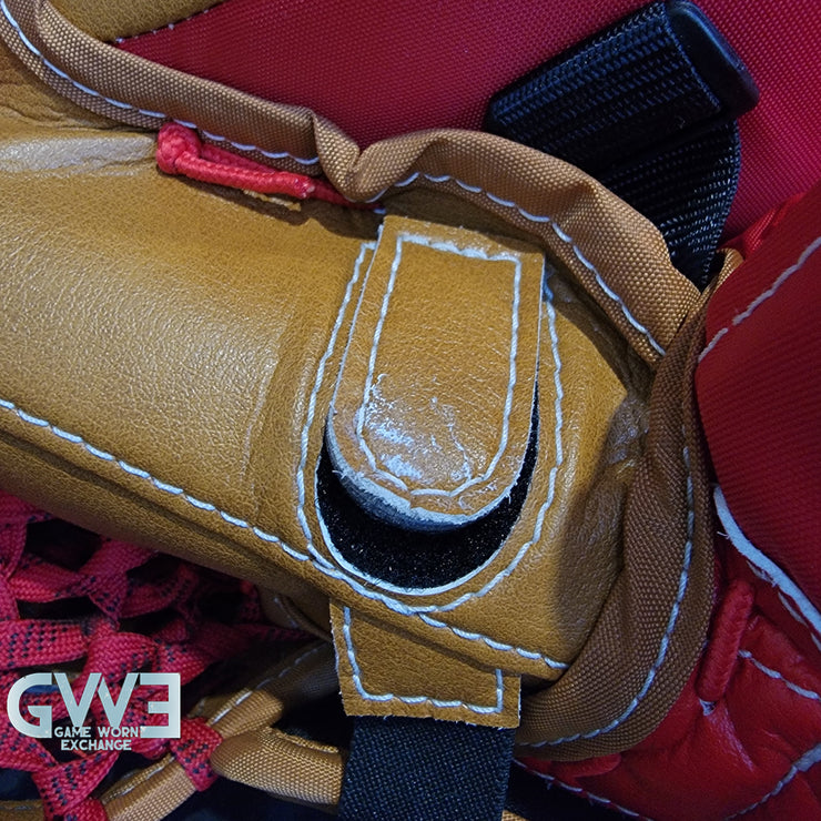 Ann-Renee Desbiens Game Used Goalie Pads 2023 Team Canada World Championship Silver Medal Winning Worn True Set Pads + Glove + Blocker Signed and Inscribed AS-03301