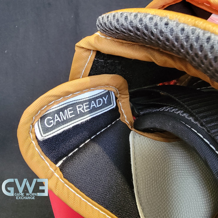 Ann-Renee Desbiens Game Used Goalie Pads 2023 Team Canada World Championship Silver Medal Winning Worn True Set Pads + Glove + Blocker Signed and Inscribed AS-03301