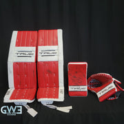 Ann-Renee Desbiens Game Used Goalie Pads 2024 Team Canada World Championship Gold Medal Winning Worn True Set Pads + Glove + Blocker Signed and Inscribed AS-03300
