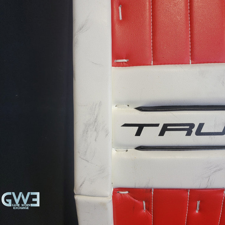 Ann-Renee Desbiens Game Used Goalie Pads 2024 Team Canada World Championship Gold Medal Winning Worn True Set Pads + Glove + Blocker Signed and Inscribed AS-03300