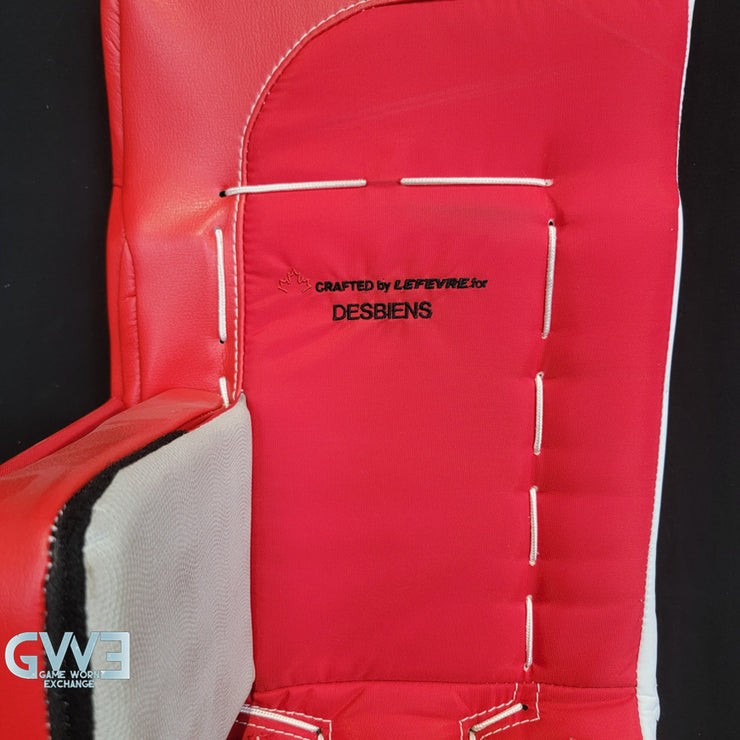 Ann-Renee Desbiens Game Used Goalie Pads 2024 Team Canada World Championship Gold Medal Winning Worn True Set Pads + Glove + Blocker Signed and Inscribed AS-03300
