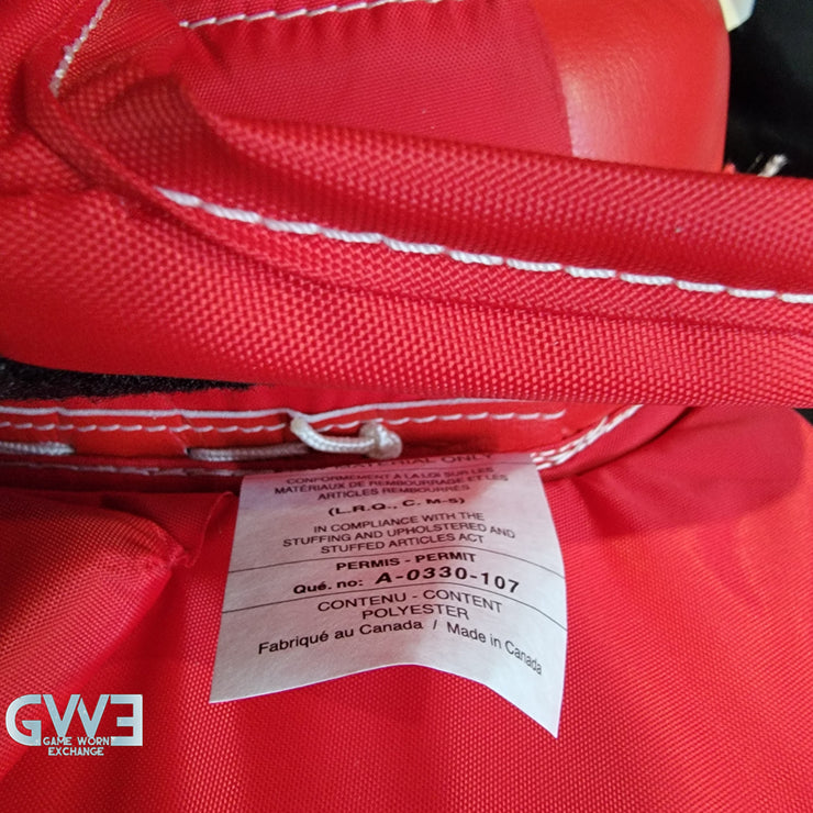 Ann-Renee Desbiens Game Used Goalie Pads 2024 Team Canada World Championship Gold Medal Winning Worn True Set Pads + Glove + Blocker Signed and Inscribed AS-03300