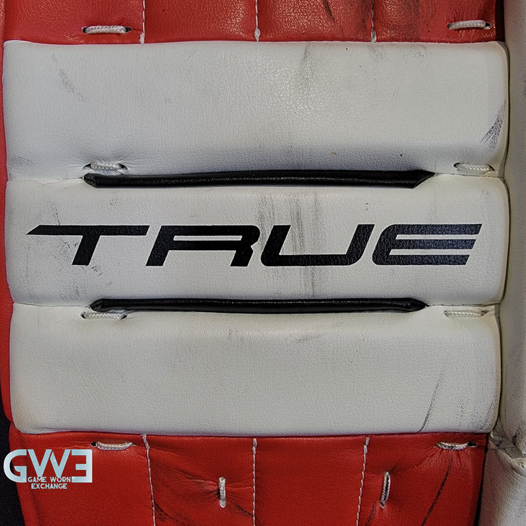 Ann-Renee Desbiens Game Used Goalie Pads 2024 Team Canada World Championship Gold Medal Winning Worn True Set Pads + Glove + Blocker Signed and Inscribed AS-03300