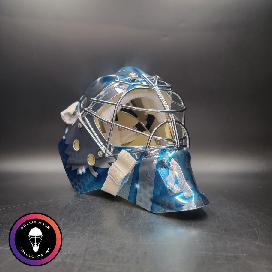 Anthony Stolarz Goalie Mask Unsigned 2024-25 Toronto + CHROME Premium Tribute