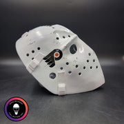 Bernie Parent Goalie Mask Unsigned Philadelphia "3 Emblems" GAME USED Edition Full Size Tribute