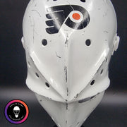 Bernie Parent Goalie Mask Unsigned Philadelphia "3 Emblems" GAME USED Edition Full Size Tribute
