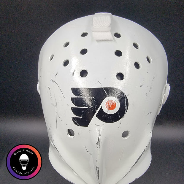 Bernie Parent Goalie Mask Unsigned Philadelphia "3 Emblems" GAME USED Edition Full Size Tribute