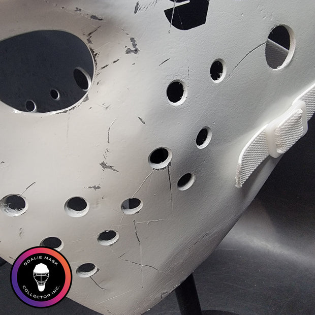 Bernie Parent Goalie Mask Unsigned Philadelphia "3 Emblems" GAME USED Edition Full Size Tribute