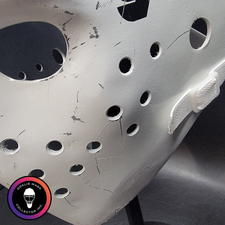 Bernie Parent Goalie Mask Unsigned Philadelphia "3 Emblems" GAME USED Edition Full Size Tribute