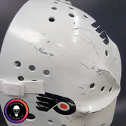 Bernie Parent Goalie Mask Unsigned Philadelphia "3 Emblems" GAME USED Edition Full Size Tribute