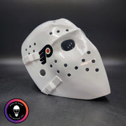 Bernie Parent Goalie Mask Unsigned Philadelphia "3 Emblems" PRISTINE Edition Full Size Tribute