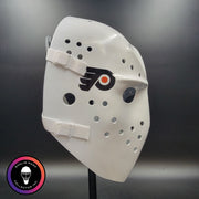 Bernie Parent Goalie Mask Unsigned Philadelphia "3 Emblems" PRISTINE Edition Full Size Tribute