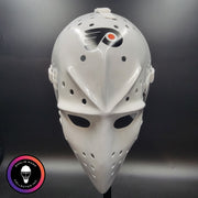 Bernie Parent Goalie Mask Unsigned Philadelphia "3 Emblems" PRISTINE Edition Full Size Tribute