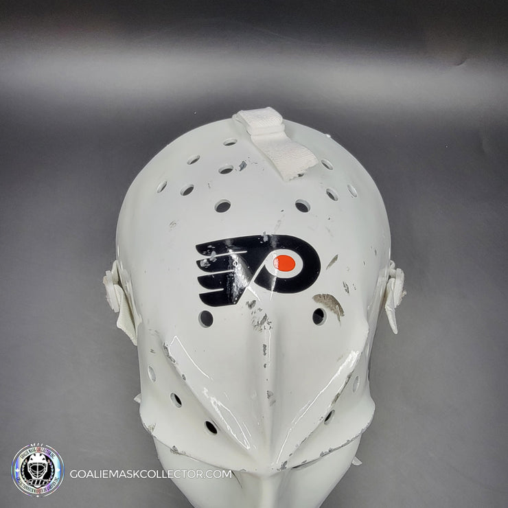 Bernie Parent Signed Goalie Mask Autographed Philadelphia "3 Emblems" GAME USED Version Signature Edition Vintage