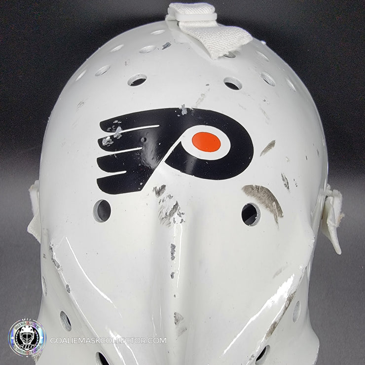 Bernie Parent Signed Goalie Mask Autographed Philadelphia "3 Emblems" GAME USED Version Signature Edition Vintage