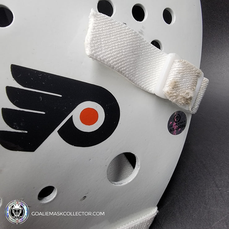 Bernie Parent Signed Goalie Mask Autographed Philadelphia "3 Emblems" GAME USED Version Signature Edition Vintage