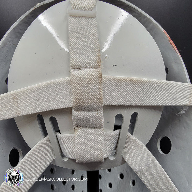 Bernie Parent Signed Goalie Mask Autographed Philadelphia "3 Emblems" GAME USED Version Signature Edition Vintage