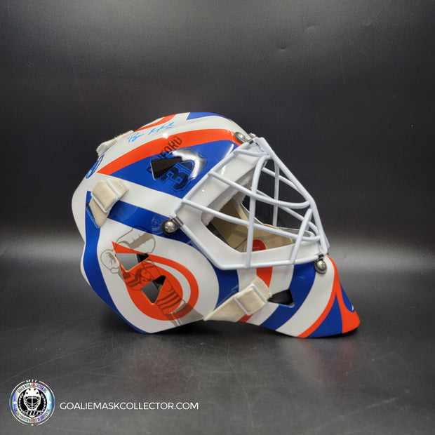 Bill Ranford Signed Goalie Mask Edmonton 1992 Signature Edition Autographed