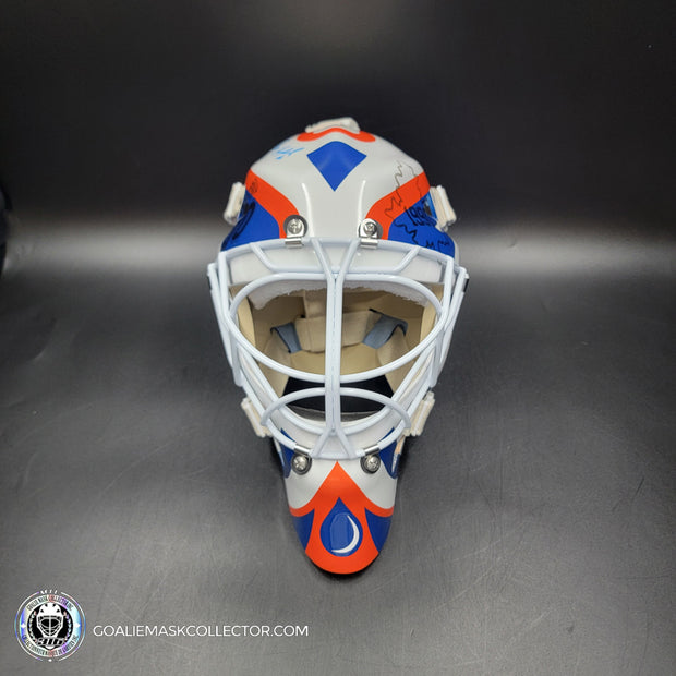 Bill Ranford Signed Goalie Mask Edmonton 1992 Signature Edition Autographed