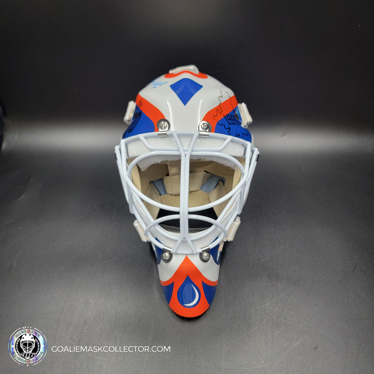 Bill Ranford Signed Goalie Mask Edmonton 1992 Signature Edition Autographed
