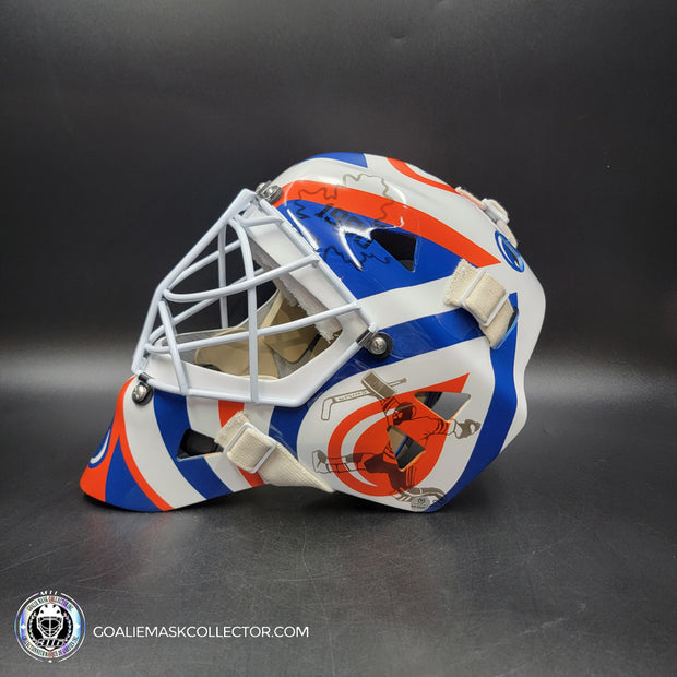 Bill Ranford Signed Goalie Mask Edmonton 1992 Signature Edition Autographed