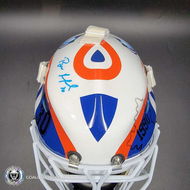 Bill Ranford Signed Goalie Mask Edmonton 1992 Signature Edition Autographed
