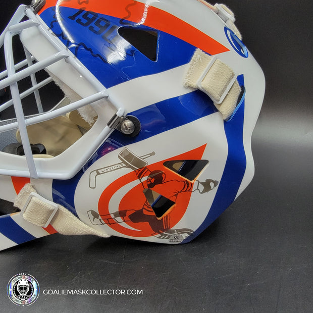 Bill Ranford Signed Goalie Mask Edmonton 1992 Signature Edition Autographed